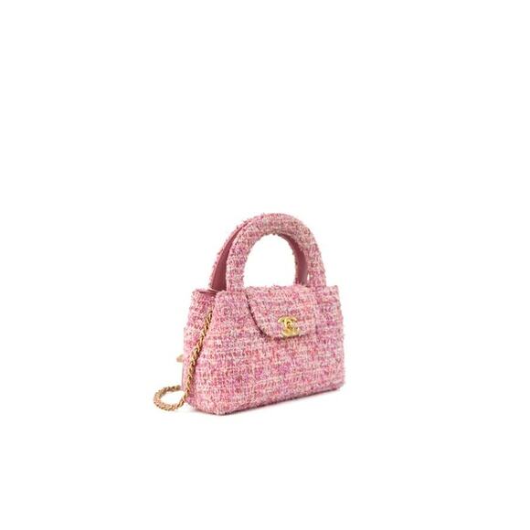 CHANEL Pink Tweed Kelly Bag C-A26160 - Picture 2 of 10